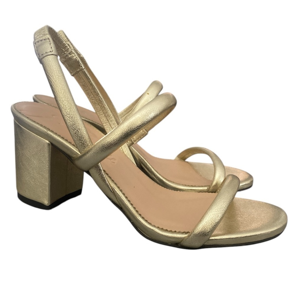 J.crew lucie slingback block-heel sandals in metallic leather
Elegant size 5 1/2 - Picture 4 of 7